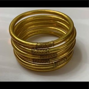 BuDha Girl gold bangles!
